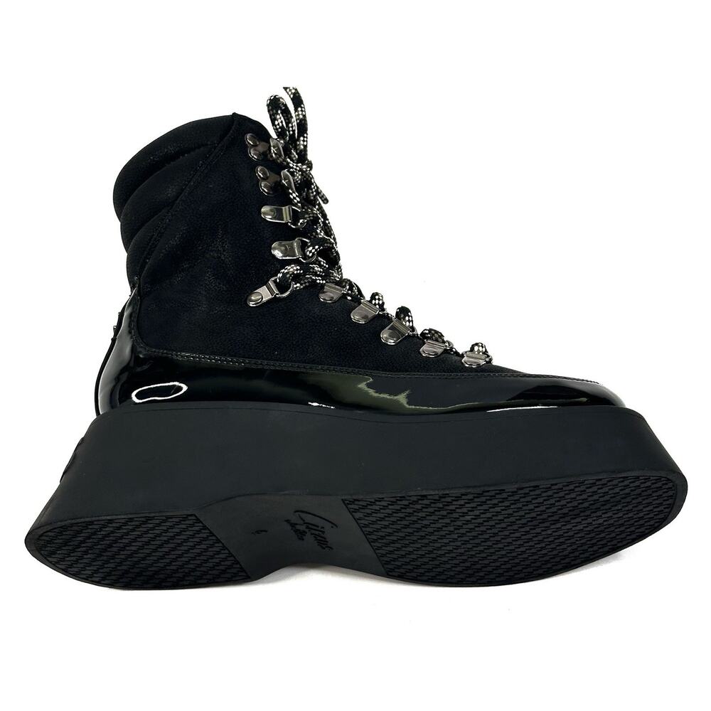 Circus NY by Sam Edelman Gail Black Lace-up Hiker Platform Boots Womens 6M New - Picture 8 of 13